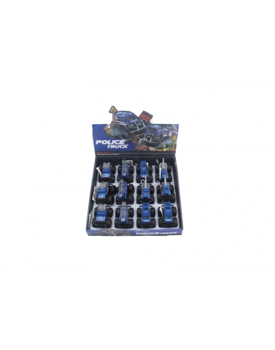 779-69 DUBLE SÜRTMELİ METAL DIECAST POLİS ARABASI (adet fiyatıdır)