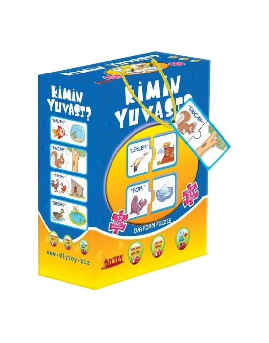 8513 2 Lİ KİMİN YUVASI PUZZLE  KUTULU