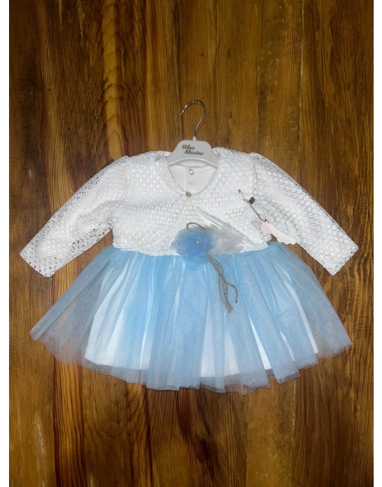 9-18 aylık prenses elbise mavi