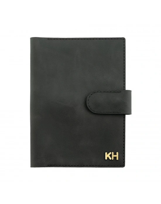 A5 Defter ve Ajanda Kılıfı - %100 Rainbow Deri - KO10001 - Antrasit