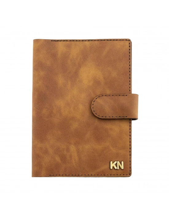 A5 Defter ve Ajanda Kılıfı - %100 Rainbow Deri - KO10001 - Camel