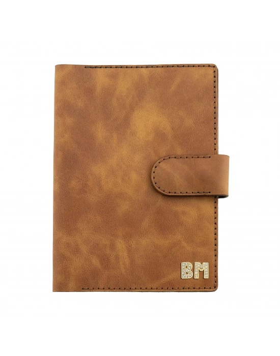 A5 Defter ve Ajanda Kılıfı - %100 Rainbow Deri - KO10001 - Camel
