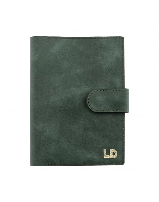 A5 Defter ve Ajanda Kılıfı - %100 Rainbow Deri - KO10001 - Haki