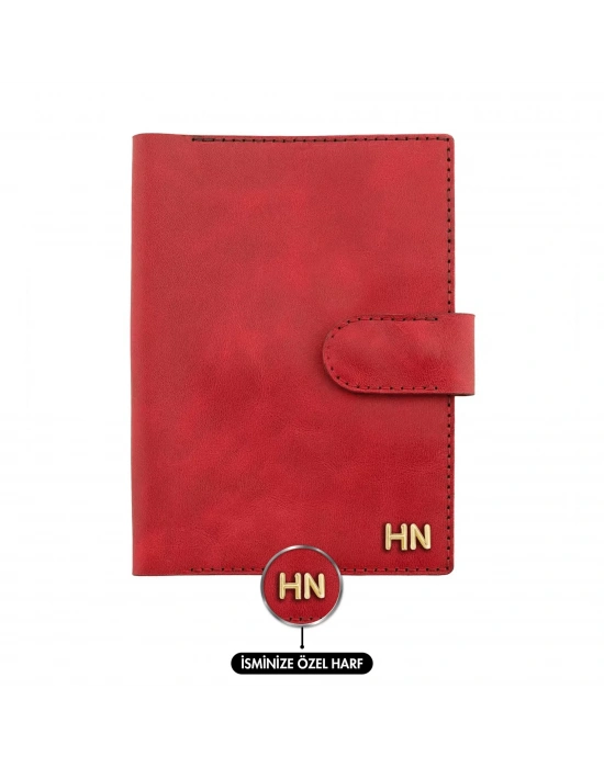 A5 Defter ve Ajanda Kılıfı - %100 Rainbow Deri - KO10001 - Kırmızı