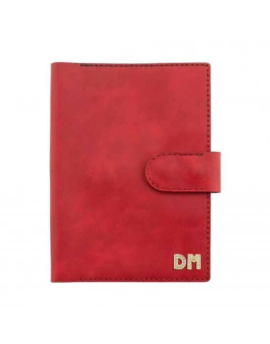 A5 Defter ve Ajanda Kılıfı - %100 Rainbow Deri - KO10001 - Kırmızı