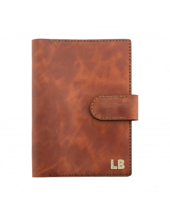 A5 Defter ve Ajanda Kılıfı - %100 Rainbow Deri - KO10001 - Tobacco