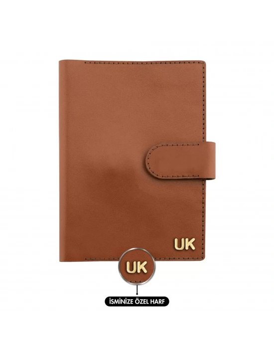 A5 Defter ve Ajanda Kılıfı - %100 Tiesto Deri - KO10002 - Tobacco