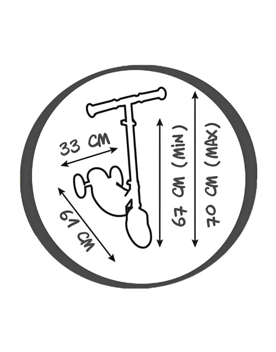 Ahşap 3W Katlanabilir Scooter 7600750908