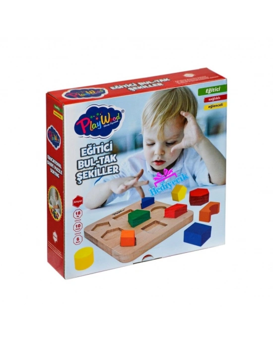 Ahşap Eğitici Bul Tak Şekiller-389