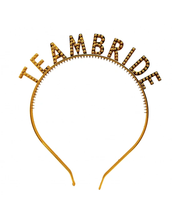 Altın Renk Team Bride Taç – Gelin ve Nedime Tacı