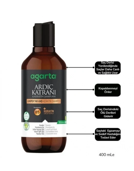   Ardıç Katranı & Keratin Şampuanı 400ml