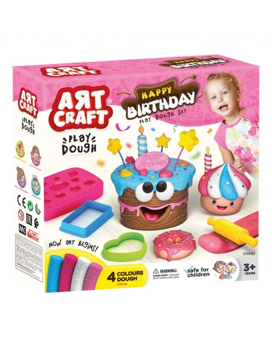 Art Craft Doğum Günü Oyun Hamuru Seti 10 Parça