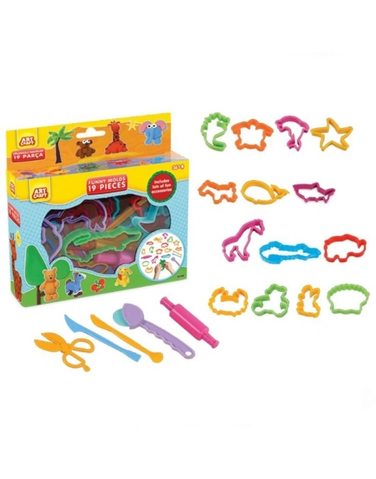 Art Craft Eğlenceli Kalıplar 19Parça