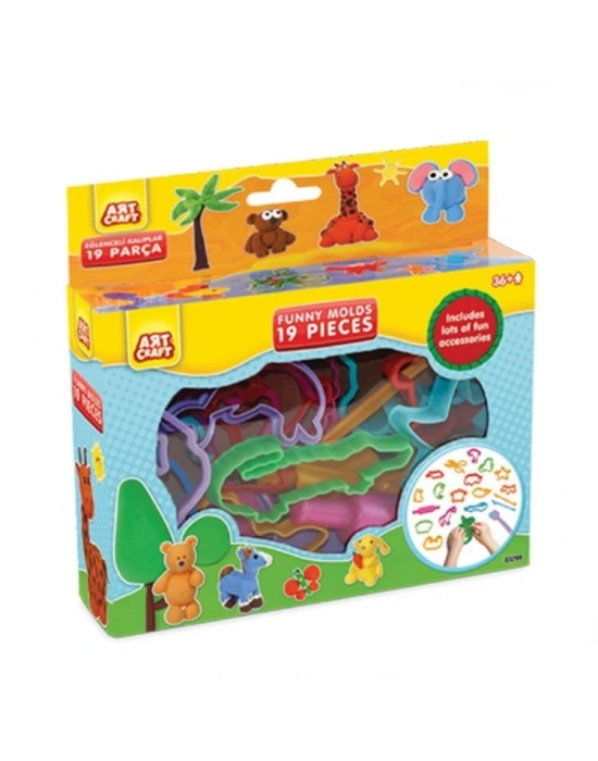 Art Craft Eğlenceli Kalıplar 19Parça