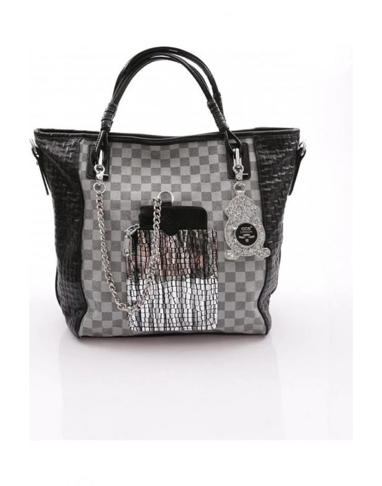 Avaj Siyah Cilt Omuz Çantası