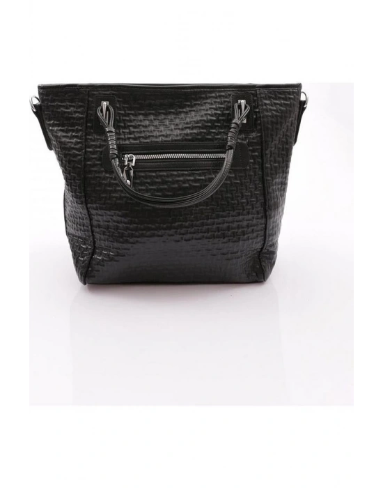 Avaj Siyah Cilt Omuz Çantası