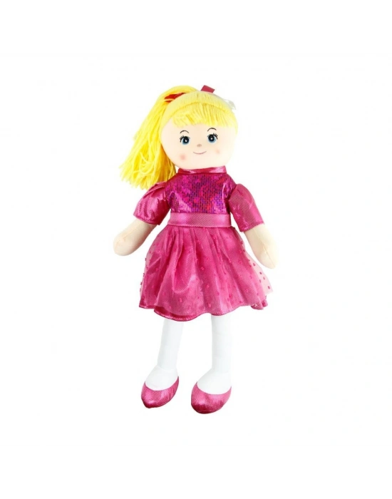 AY950C Parlak Elbiseli Bez Bebek 50 cm -Vardem