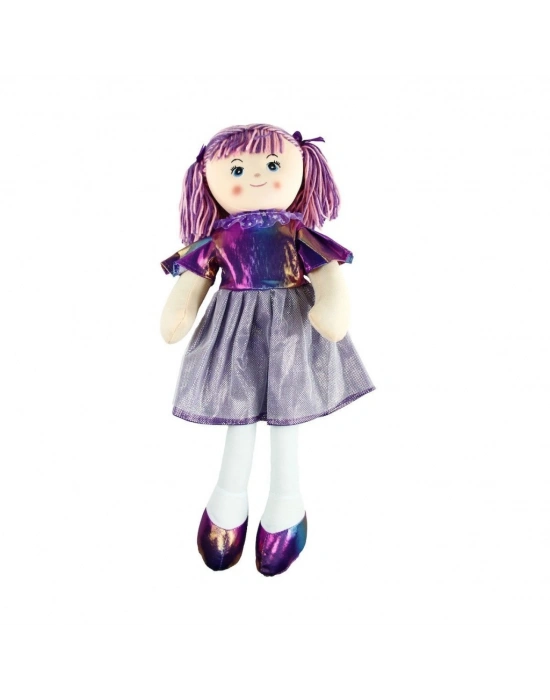 AY950C Parlak Elbiseli Bez Bebek 50 cm -Vardem