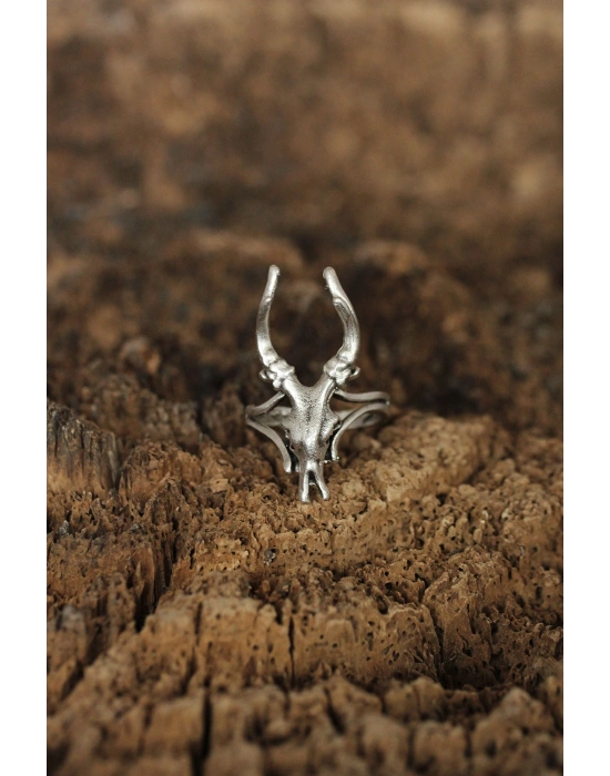 Ayarlanabilir Boynuz Tasarımlı Erkek Yüzük