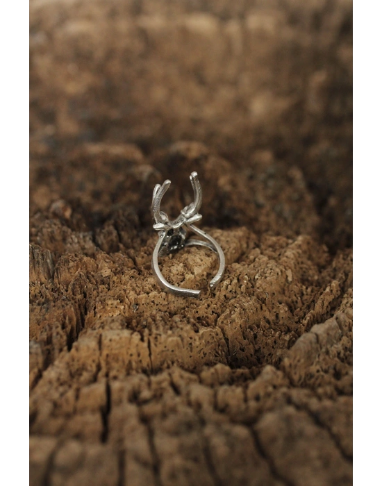 Ayarlanabilir Boynuz Tasarımlı Erkek Yüzük