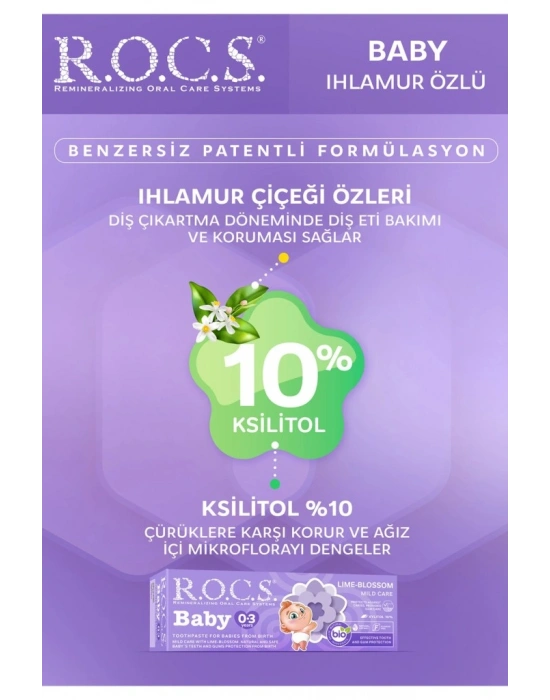 .Baby Diş Macunu 0-3 Yaş 35 ml Ihlamur