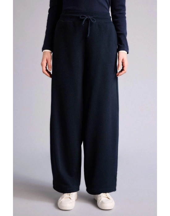 Balloon Fit Beli Bağcıklı Geniş Paça Eşofman Altı