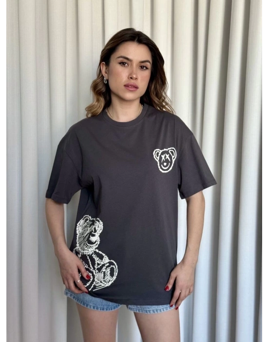 Baskılı ayıcıklı tişört