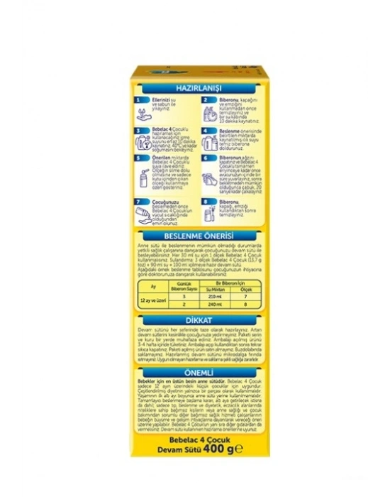 Bebek Devam Sütü No4 400 Gr