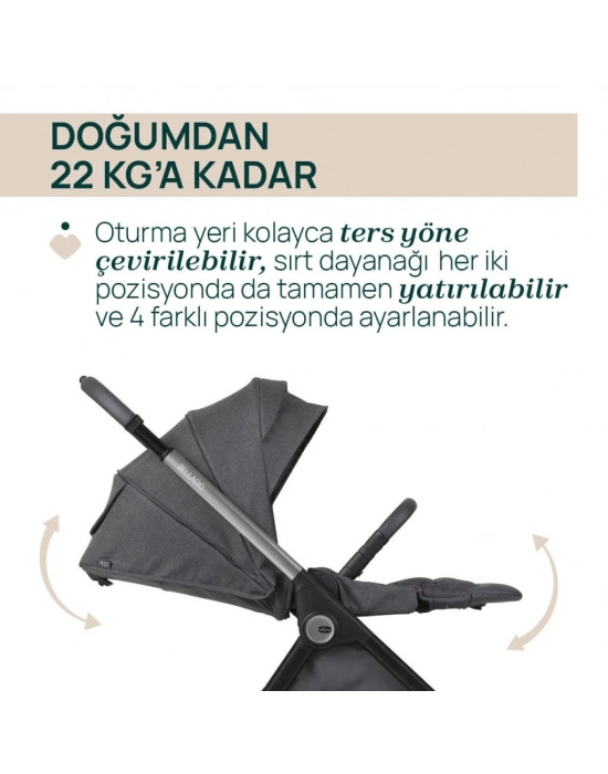 Bellagio Bebek Arabası Black Satin