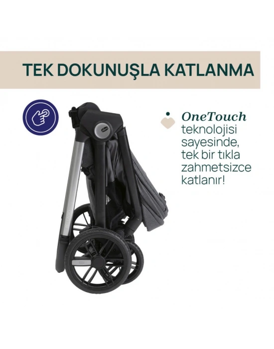 Bellagio Bebek Arabası Black Satin