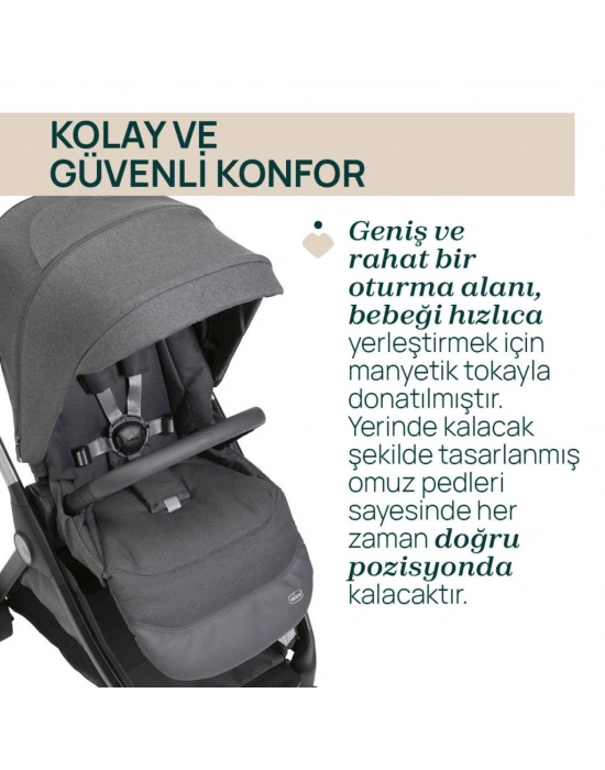 Bellagio Bebek Arabası Black Satin
