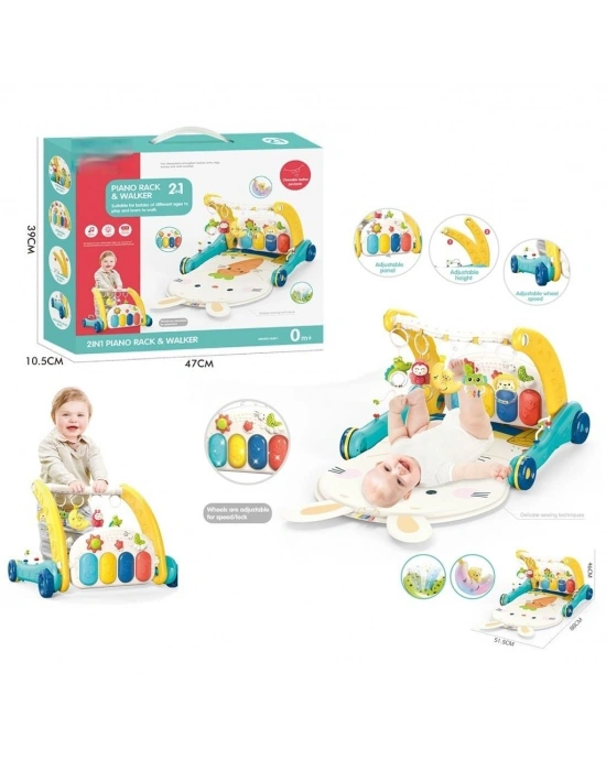 BIB-6015 PİYANO.2IN1 BEBEL YÜRÜT- TVŞ DES.HALI