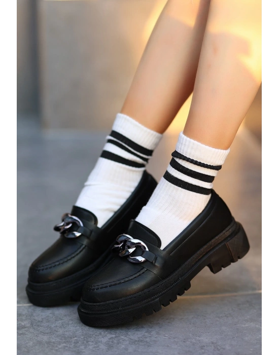 Biga Siyah Cilt  Ayakkabı