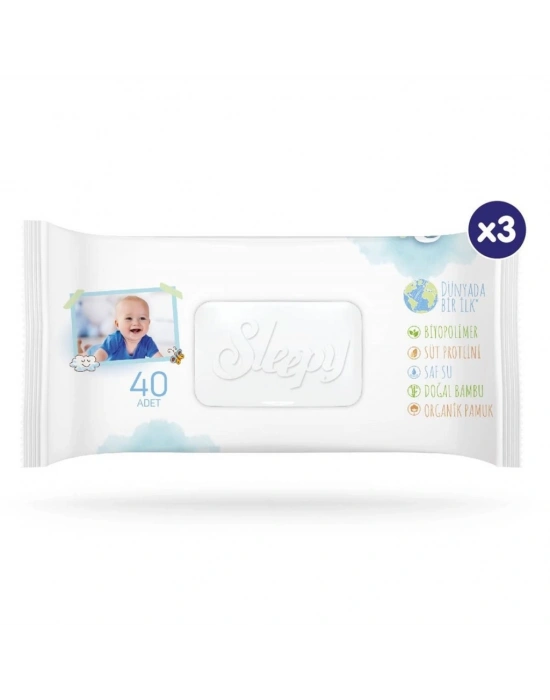 Bio Natural Islak Havlu Mendil 3x40 120 Yaprak
