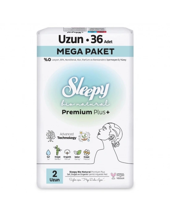 Bio Natural Premium Plus Mega Uzun Ped 36 Adet