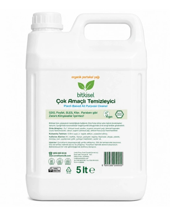 Bitkisel Çok Amaçlı Temizleyici 5lt
