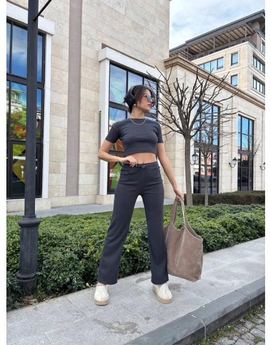 Bol paça pantolonlu alt üst takım