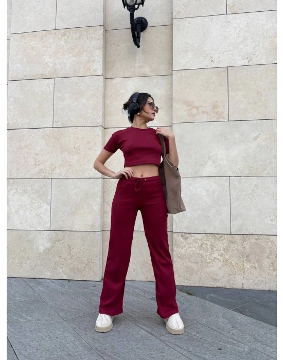 Bol paça pantolonlu alt üst takım