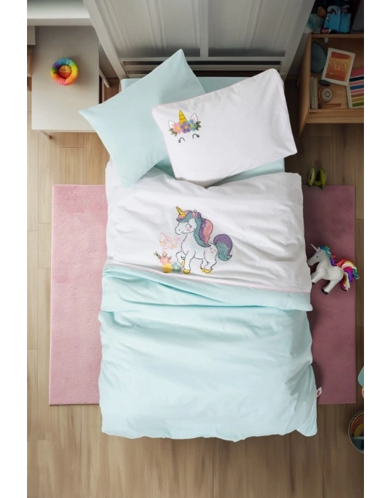 Box Punch Nakışlı Bebek Nevresim Takımı Dolly