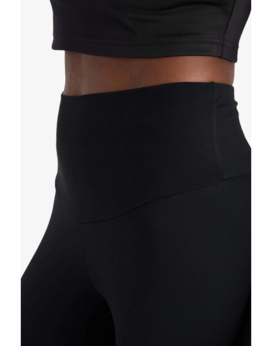 C4564 Siyah DeFactoFit Yüksek Bel Beli Saran Toparlayıcı Esnek Premium Sporcu Tayt