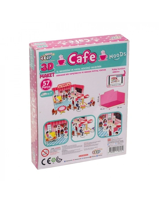 Cafe Maket 3 Boyutlu Puzzle