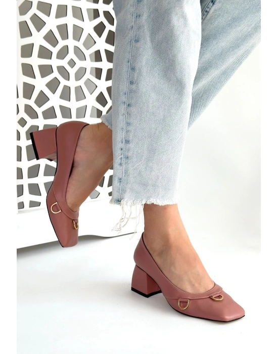 Cande Pudra Cilt Topuklu Ayakkabı