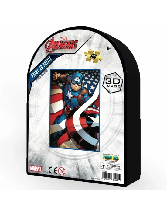 Captain America 300 Parça Puzzle 35584 - Metal Kutu