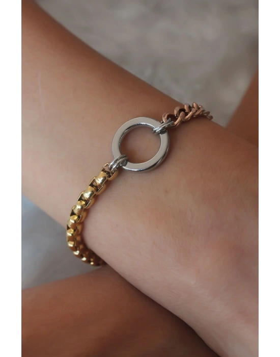Çelik Mix Renk Kadın Bileklik