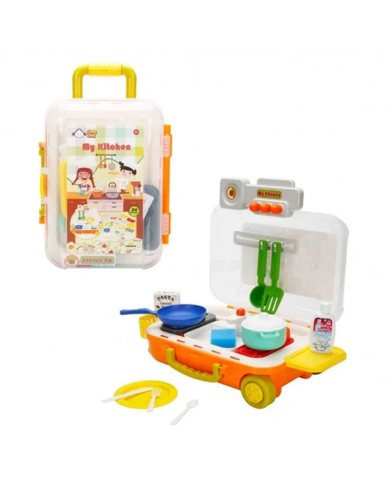 Chef Çekçekli Bavul Mutfak Seti 24 Parça