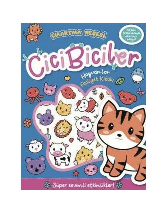 Çıkartma Neşesi Cicibiciler Hayvanlar Faaliyet Kitabı
