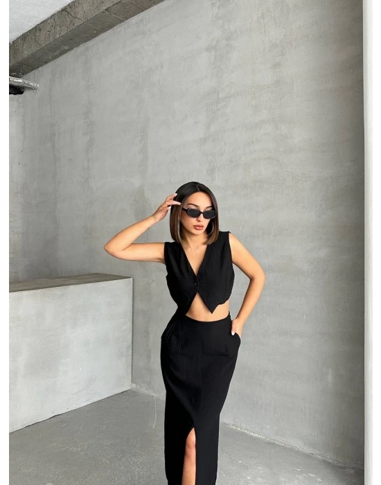 Çilek takım etek yelek