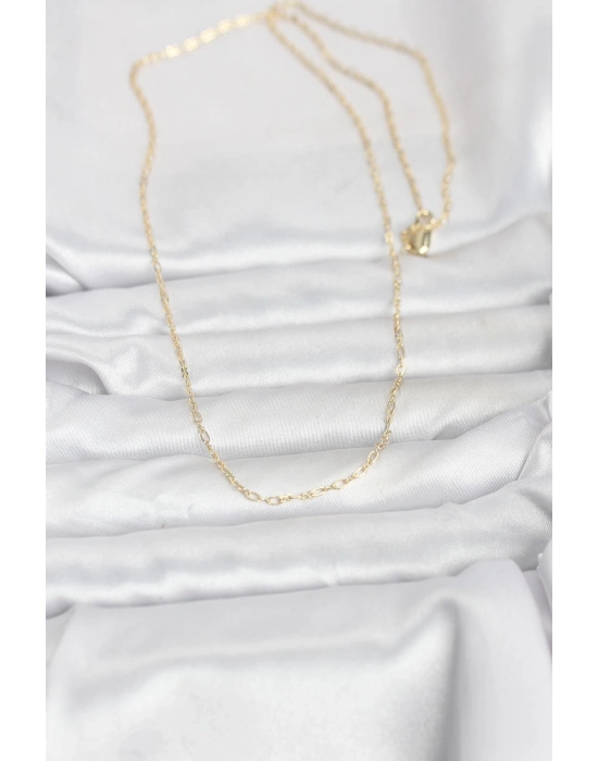 CM 14K Gold Renk 60 cm Zincirli Kadın Kolye