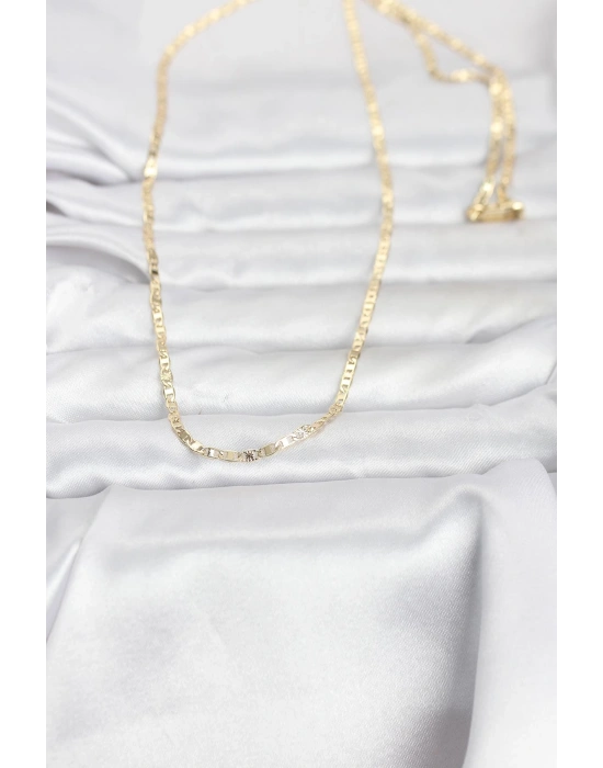 CM 14K Gold Renk Zincir Model 60 cm Kadın Kolye