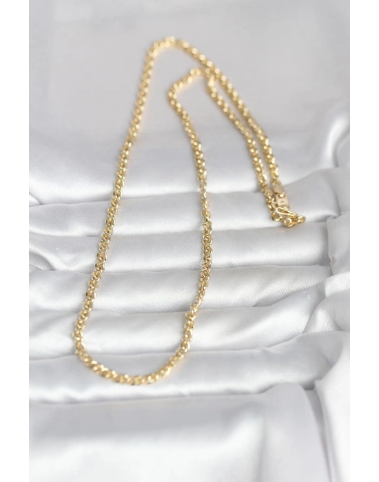 CM 14K Gold Renk Zincir Model 60 cm Kadın Kolye